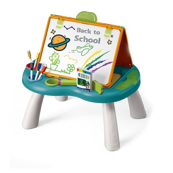 slide 2 of 5, Kids Art Easel Toys Foldable Double Sided Tabletop