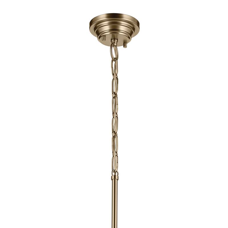 Kichler Lighting Marsailli 19" 1-Light Medium Pendant with Clear Glass in Champagne Bronze - 11.5