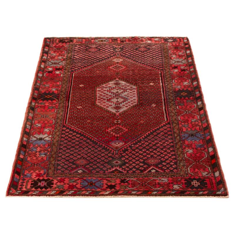 ECARPETGALLERY Hand-knotted Anadol Red Wool Rug - 4'3 x 6'9