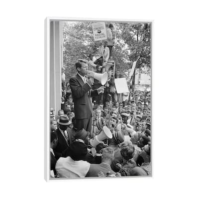 iCanvas "Robert F Kennedy" by Warren K. Leffler Framed Canvas Print