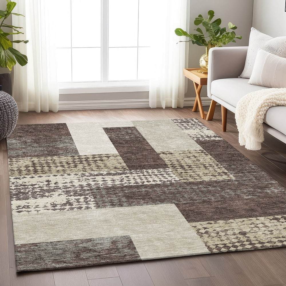 Premium Washable Super Soft Casual Geo Mayfield Rug