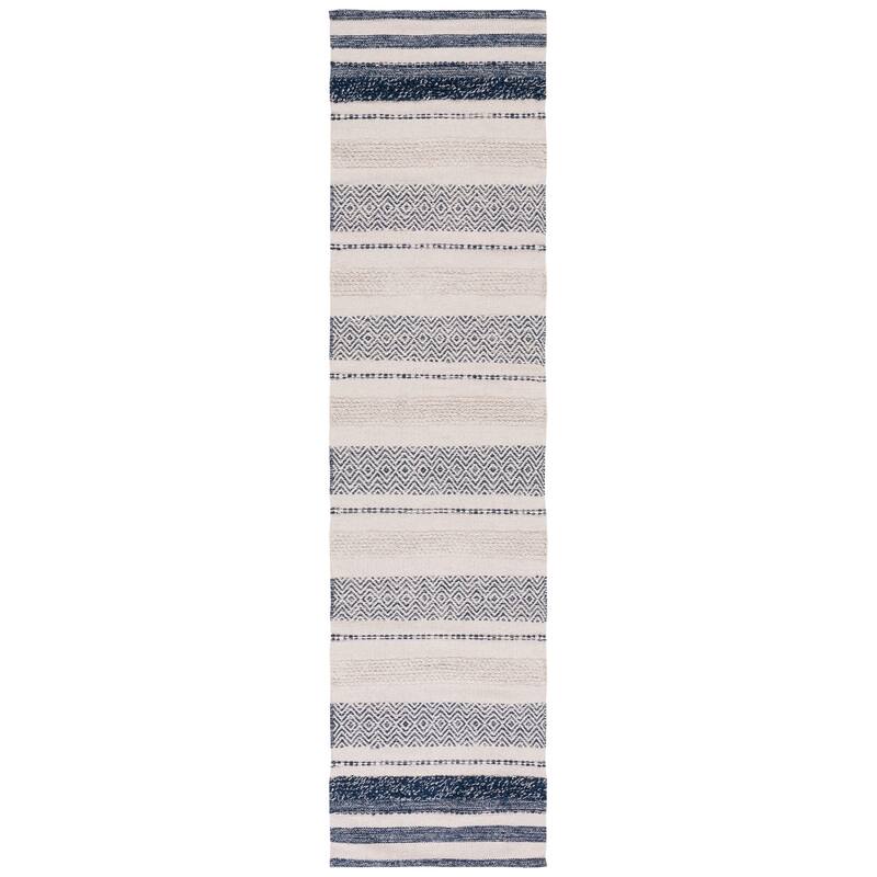 SAFAVIEH Handmade Striped Kilim Salena Modern Cotton Rug