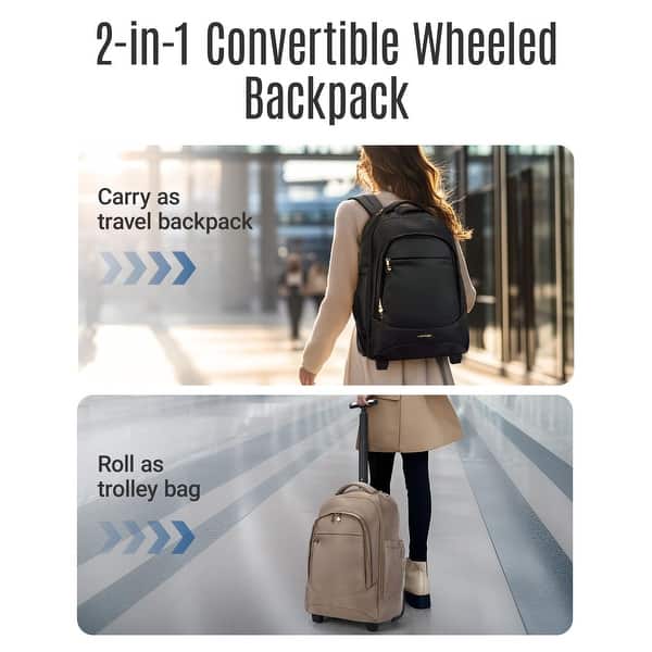 Bags Adult Travel Backpack Rolling Travel Backpack, Water-Resistant Travel Laptop Backpacks Bags Adult Travel Backpack Rolling Travel Backpack, Water-Resistant Travel Laptop Backpacks