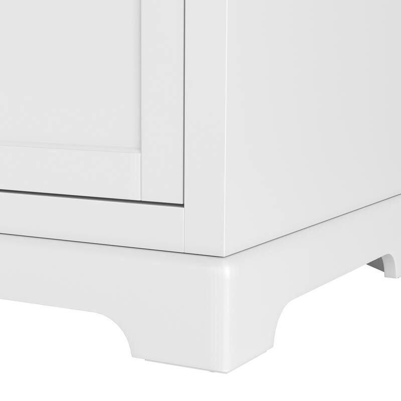 36/48/60 in. Bathroom Vanity in Wood with Ceramic Undermount Sink, Vanity with soft close Drawers