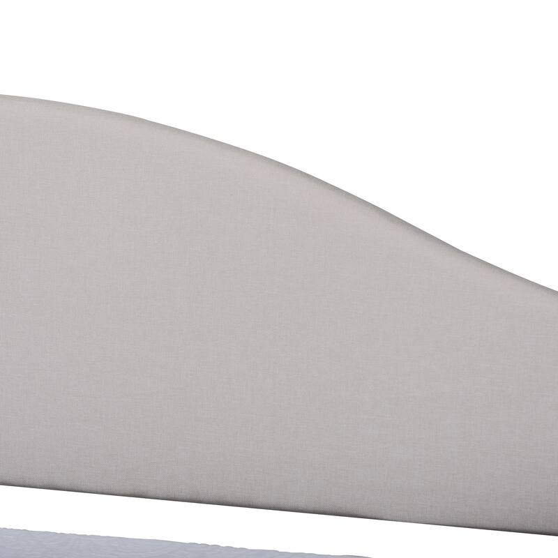 Milligan Modern & Contemporary Beige Fabric Upholstered Wood Daybed