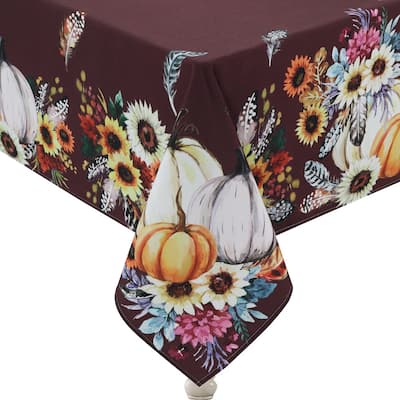 Laural Home Fall Feathers Tablecloth