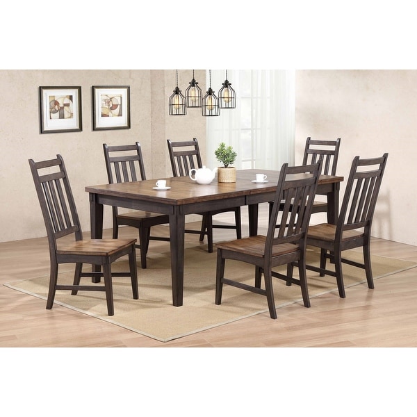 7 piece solid wood deals dining set