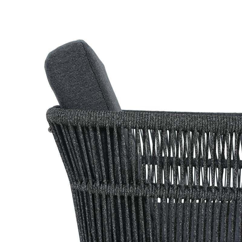 Christopher Knight Home - Outdoor Aluminum Dining Chair Set with Weather-Resistant Cushions