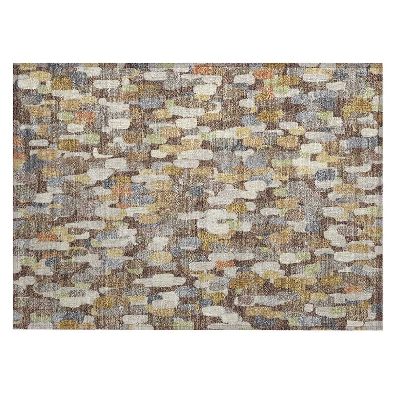 Machine Washable Indoor/ Outdoor Contemporary Drew Chantille Rug