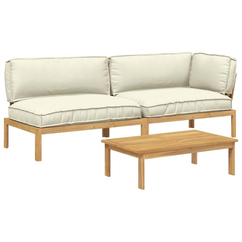 vidaXL Sofa Set in Solid Acacia Wood
