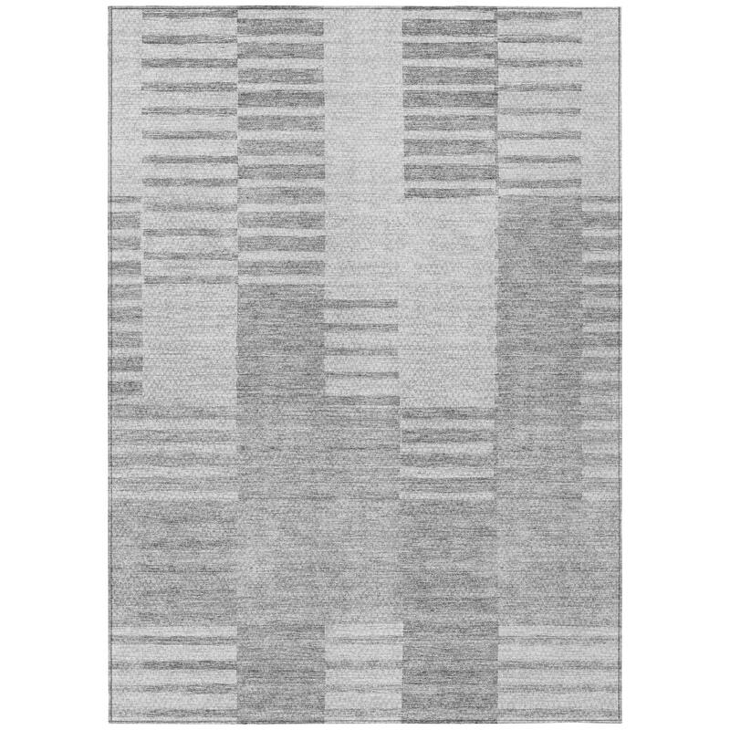 Machine Washable Indoor/ Outdoor Chantille Contemporary Geometric Rug
