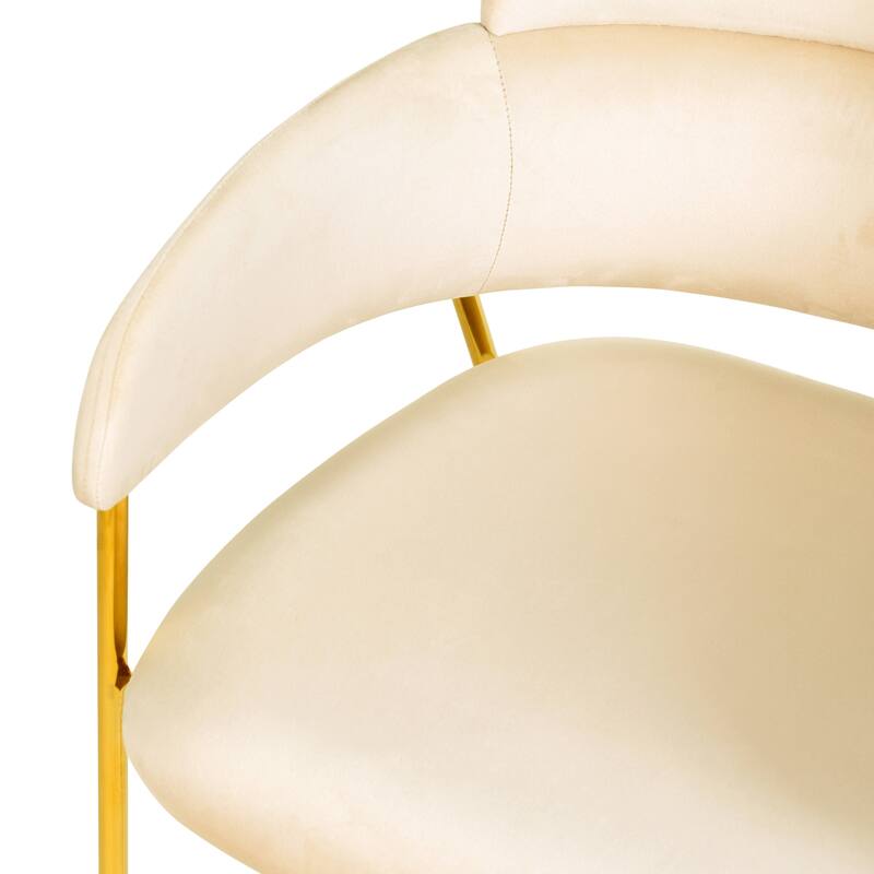 LeisureMod Axis Set of 4 Mid-Century Modern Dining Chair, Elegant Accent Side Chair for Home Office & Kitchen