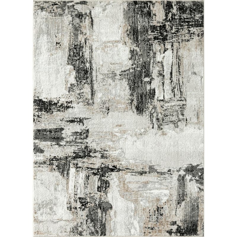 Luxe Weavers Soft Distressed Abstract Area Rug