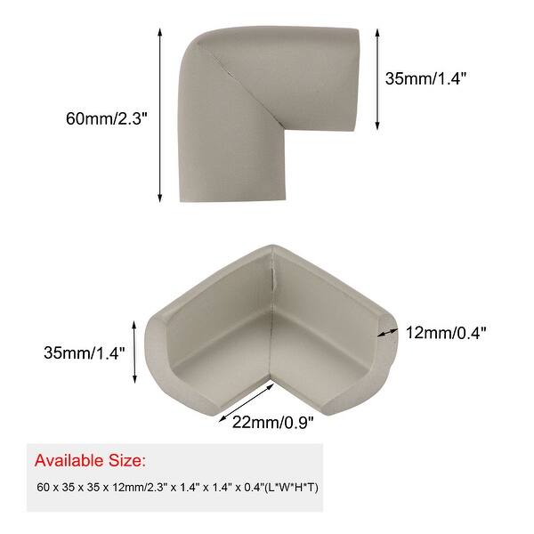 Table Edge Foam Edge Cushion Guard Strip Roll Bumper Protector Gray