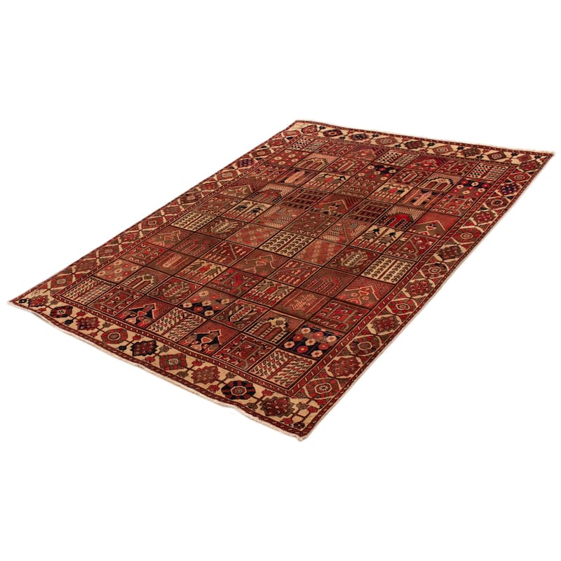 ECARPETGALLERY Hand-knotted Antalya Vintage Red Wool Rug - 6'9 x 10'2