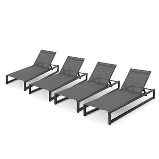 Modesta Outdoor Chaise Lounge Christopher Knight