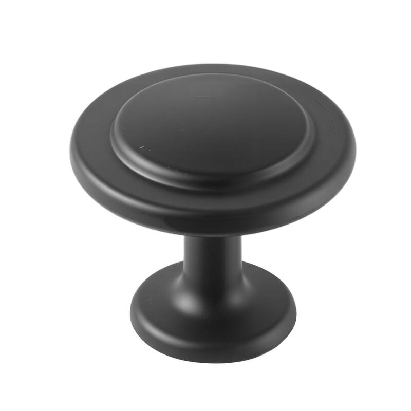 Black Mushroom Cabinet Knobs 30 Pack Zinc Alloy Single Hole Drawer Pulls with Screws for Kitchen Bathroom Wardrobe Furniture