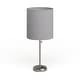 preview thumbnail 74 of 99, Porch & Den Custer Metal/ Fabric Lamp with Charging Outlet Grey