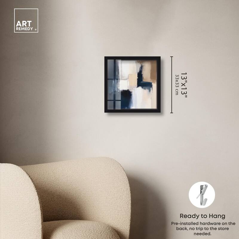 Blue Mood Depth I Shadowbox by Art Remedy