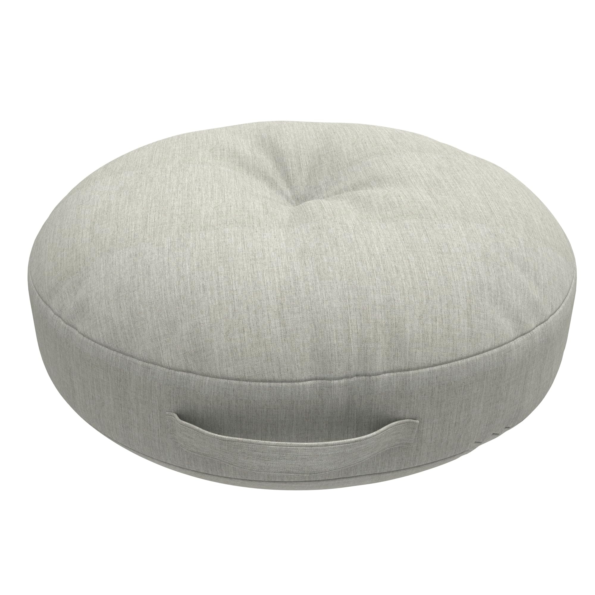 Covers&All Sunbrella Round Seat Cushion with Handle, Plush Outdoor Pillows and Chair Cushions for Home or Patio