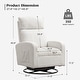 preview thumbnail 46 of 84, HOMYKA Swivel Glider Rocker Accent Chair for Nursery with Side Pocket