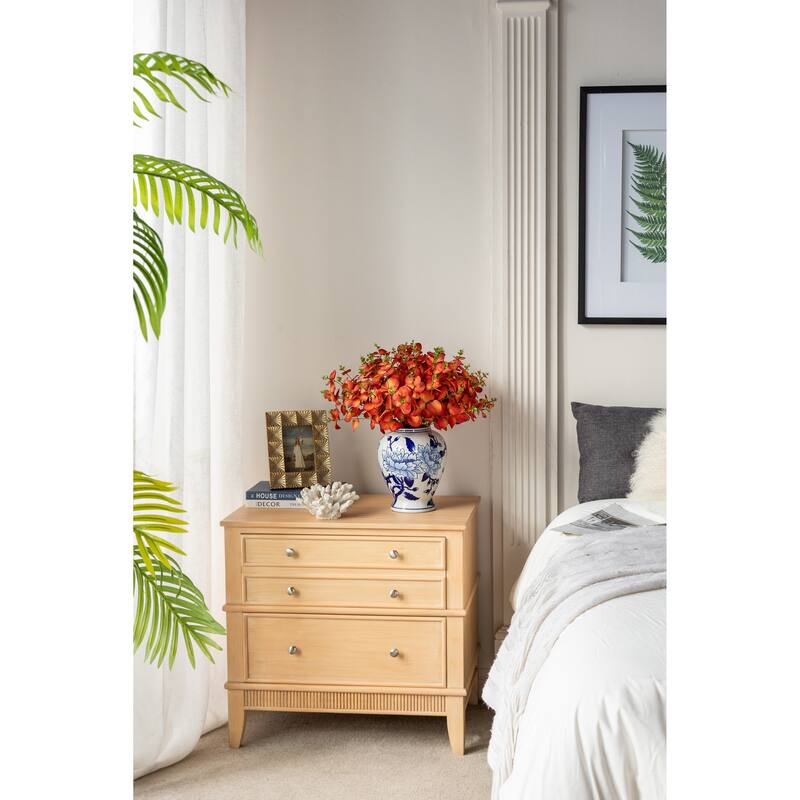 Set of 6 Artificial Eucalyptus Stems 10 Inch Picks for Home Decor Arrangements - Red