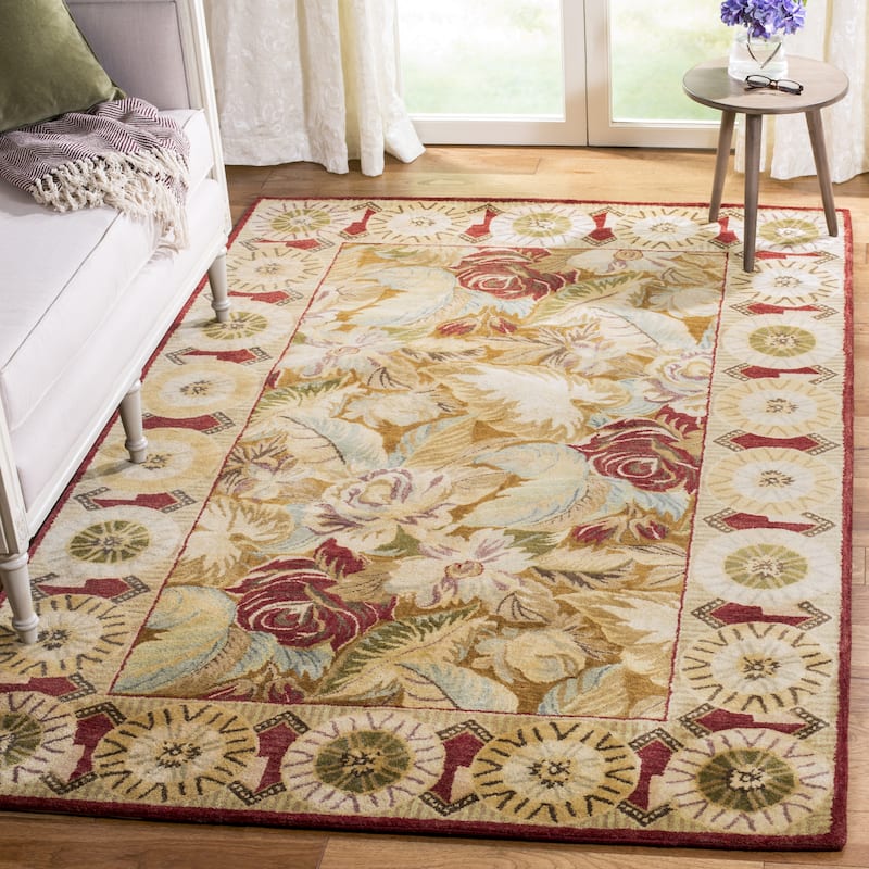 SAFAVIEH Handmade Bergama Arieana Oriental Hand-spun Wool Rug - 5' x 8' - Multi