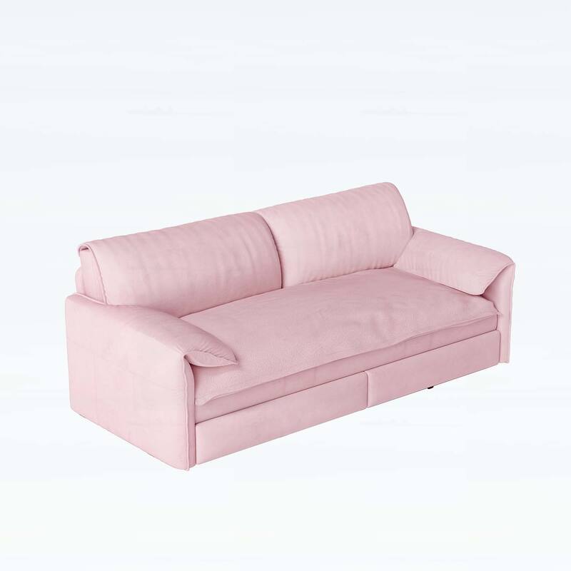 3-in-1 Convertible Sleeper with Side Storage,Multi-Functional Loveseat for Various Spaces