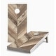 preview thumbnail 1 of 5, Diagonal Wood Plank Cornhole Game (Choose Wraps or Boards) 2x4 Boards (24" x 48") - Include ALL Accessories