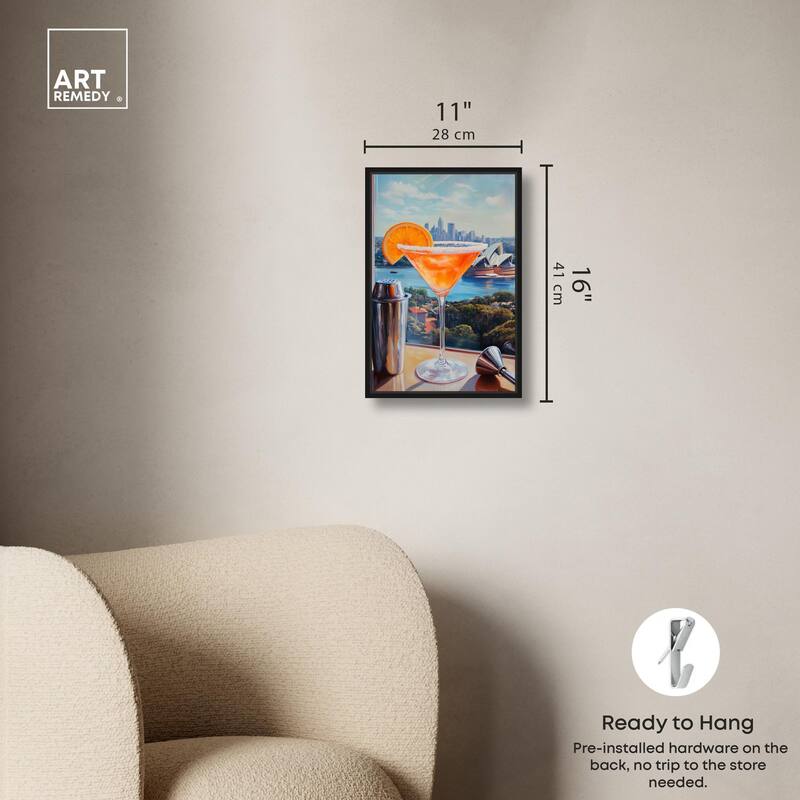 Classy Drink in Australia Canvas by Art Remedy