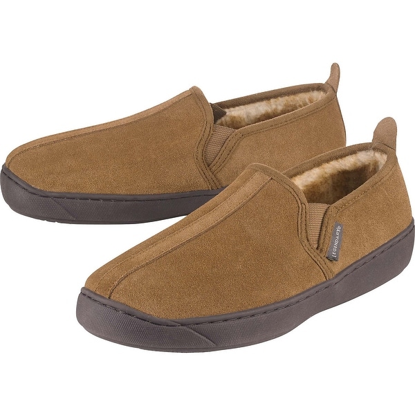 Legendary Whitetails Mens Casual Suede Slip On - Brown