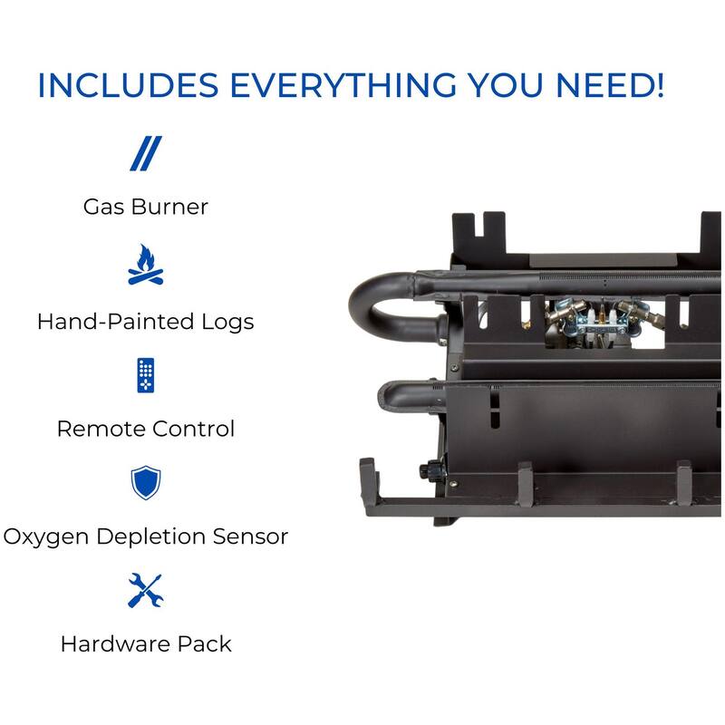 Duluth Forge DLS-L18R-2 30,000 BTU Vent Free Liquid Propane Log Set