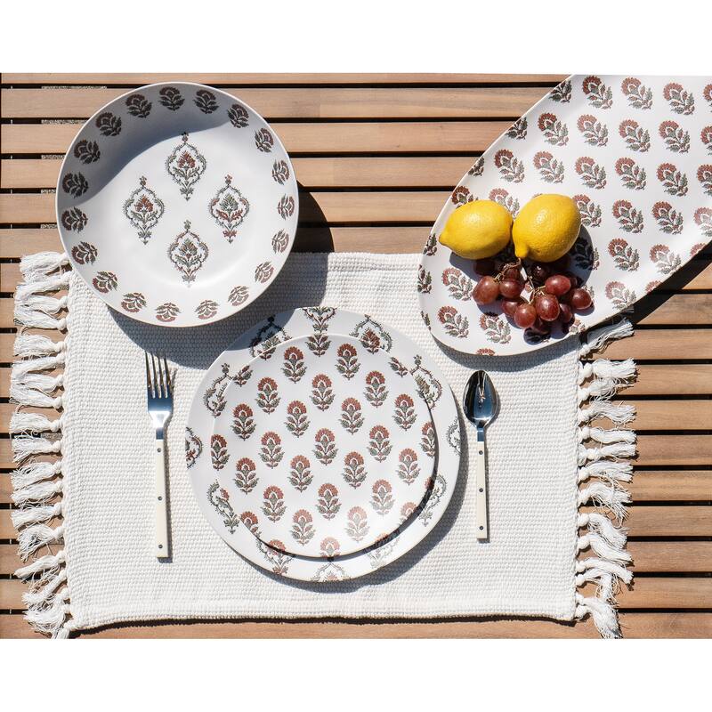 Abode Homewares Kashmir NewWave Melamine Salad Plate - 8.5" - Set of 6