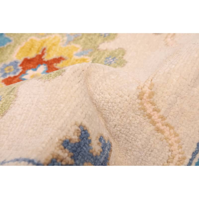 ECARPETGALLERY Hand-knotted Modern Oushak Beige Wool Rug - 8'0 x 10'0