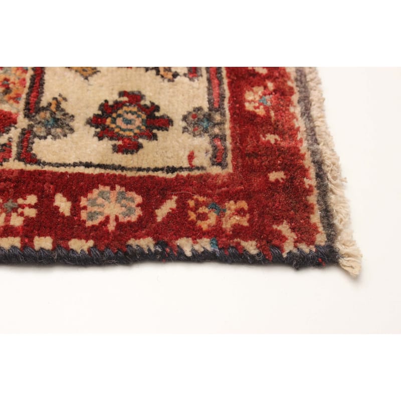 ECARPETGALLERY Hand-knotted Andelz Red Wool Rug - 3'10 x 10'8