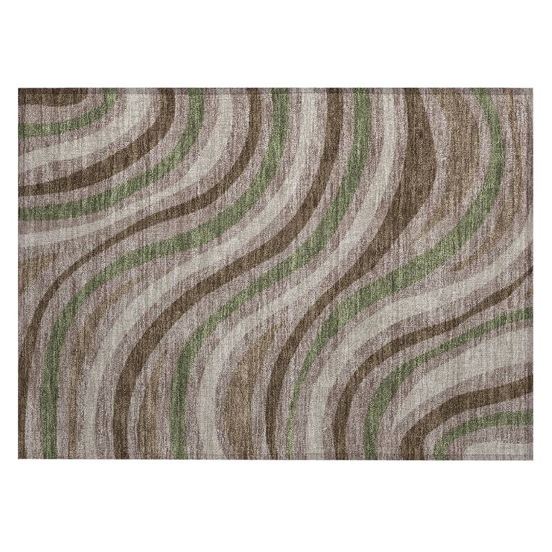 Machine Washable Indoor/ Outdoor Traditional Mimi Chantille Rug