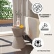 preview thumbnail 104 of 143, Boyd Round Side Table with Ribbed Design Base - Accent Hourglass End Table with Removable Lid for Living Room & Bedroom