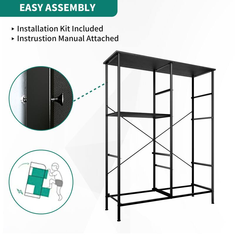 Modern Wide Dresser Storage Tower with 7 Drawers