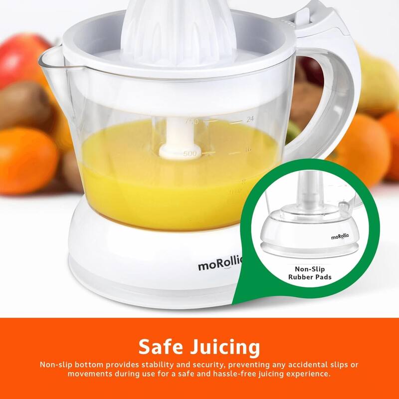 moRollio Compact 24oz Electric Citrus Juicer