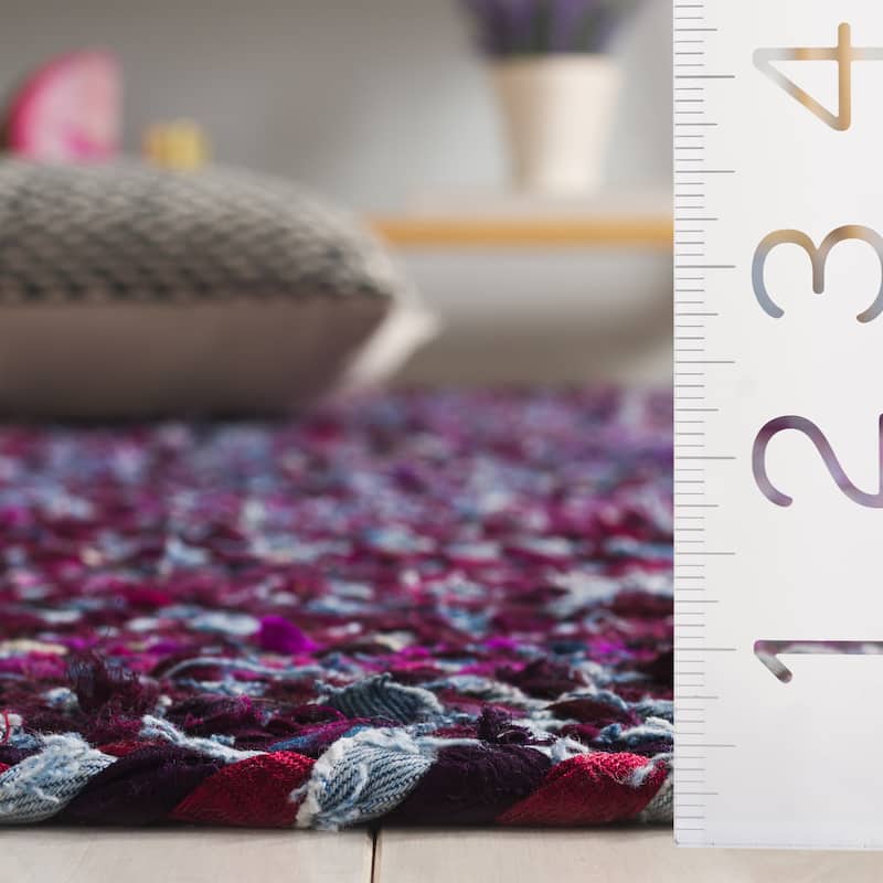 SAFAVIEH Georgine Handmade Nanny Braided Bohemian Cotton Rug