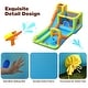 preview thumbnail 14 of 14, Inflatable Water Slide Park Bounce House Without Blower - Multi - 198" x 114" x 85" (L x W x H)