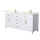 Option White / Giotto Quartz Top / Brushed Gold Hardware