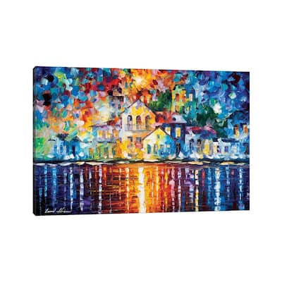 iCanvas "Sleepy Harbor" by Leonid Afremov Canvas Print