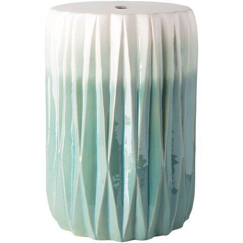 Brigida Aqua Modern Ceramic Garden Stool