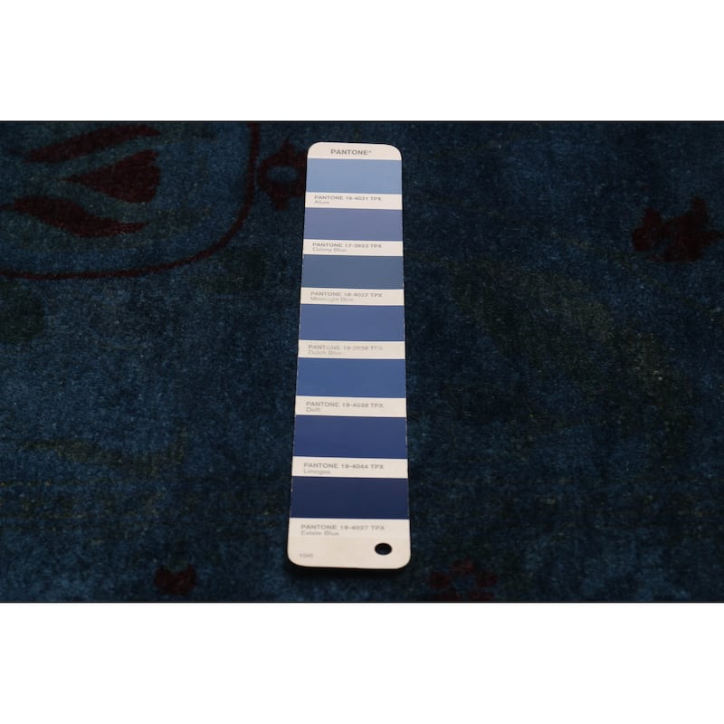 ECARPETGALLERY Hand-knotted Vibrance Blue Wool Rug - 8'10 x 11'10