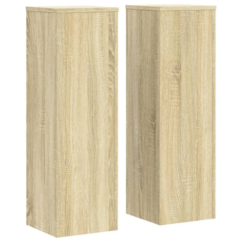 vidaXL Plant Stand Set of 2 Oak Engineered Wood