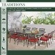 preview thumbnail 2 of 15, Hanover Traditions 11-Piece Dining Set in Red with Ten Stationary Dining Chairs and an Extra-Long Dining Table