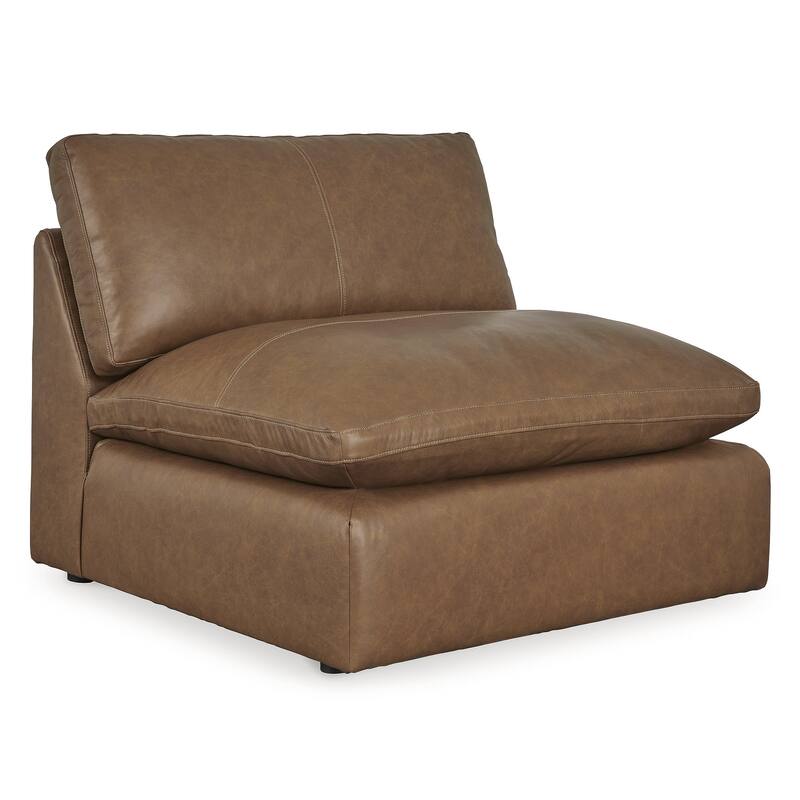 Signature Design by Ashley Emilia Brown Sofa and Loveseat - 140" W x 41" D x 36" H