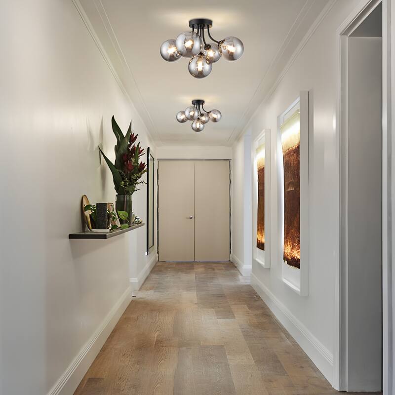 5-Light Sputnik Ceiling Light Fixture with G9 Base