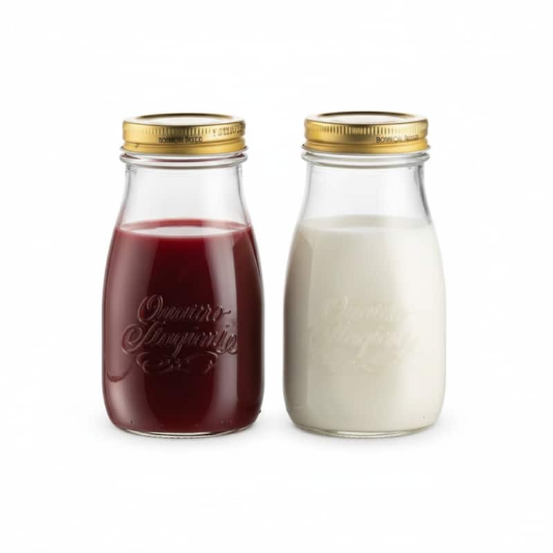 Bormioli Rocco Set of 2 Quattro Stagioni Bottles - Clear